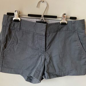 Grey J.Crew Chino Shorts